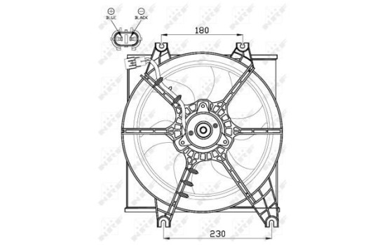 ventilateur de refroidissement 47546 NRF