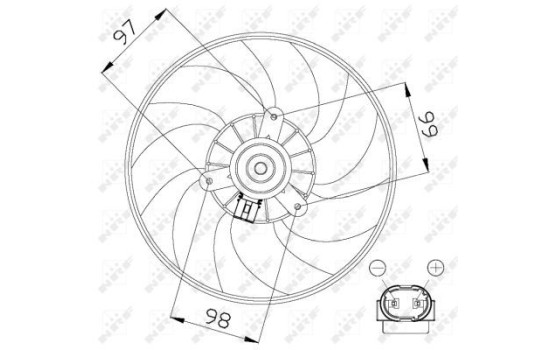 ventilateur de refroidissement 47557 NRF, Image 2