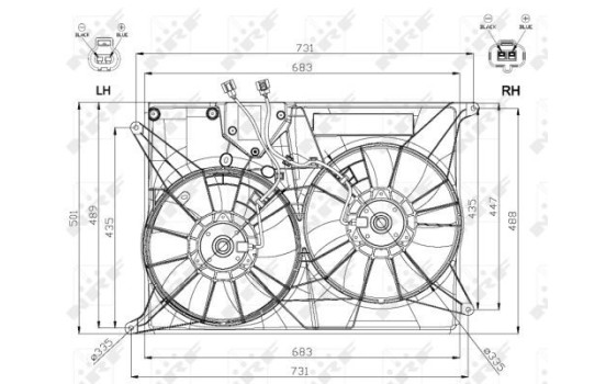 ventilateur de refroidissement 47574 NRF