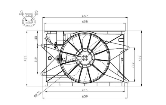 ventilateur de refroidissement 47578 NRF, Image 2