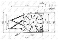 ventilateur de refroidissement 47582 NRF
