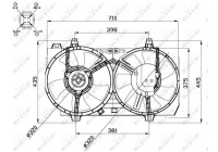 ventilateur de refroidissement 47667 NRF