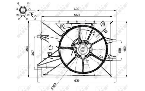 ventilateur de refroidissement 47671 NRF, Image 2