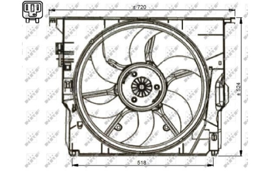 ventilateur de refroidissement 47737 NRF, Image 3