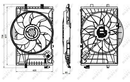 ventilateur de refroidissement 47846 NRF, Image 4