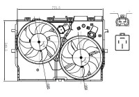ventilateur de refroidissement 47866 NRF