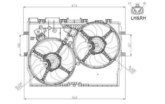 ventilateur de refroidissement 47945 NRF