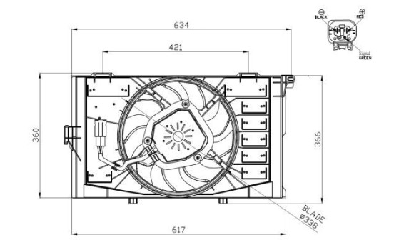 ventilateur de refroidissement 47952 NRF, Image 4