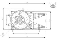 ventilateur de refroidissement 47963 NRF