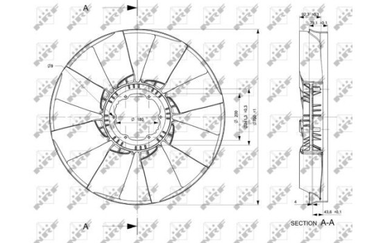 ventilateur de refroidissement 49803 NRF, Image 2
