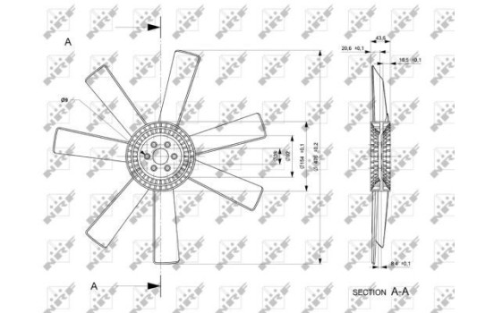 ventilateur de refroidissement 49809 NRF, Image 2