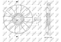 ventilateur de refroidissement 49833 NRF