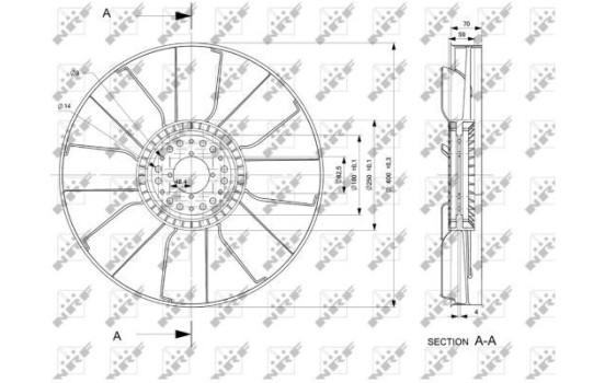 ventilateur de refroidissement 49833 NRF