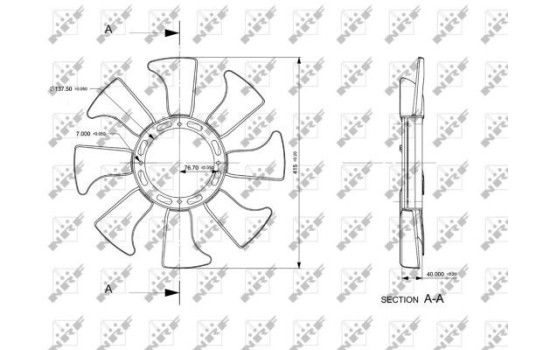 ventilateur de refroidissement 49867 NRF