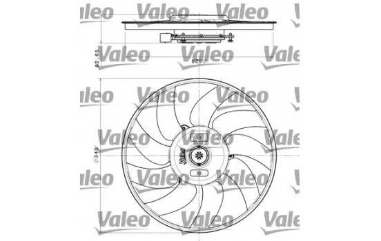 ventilateur de refroidissement 696349 Valeo, Image 2