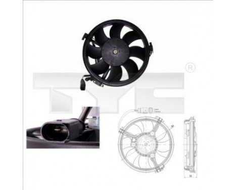 ventilateur de refroidissement 802-0003 TYC