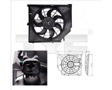 ventilateur de refroidissement 803-0005 TYC