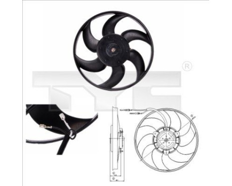 ventilateur de refroidissement 805-0004 TYC