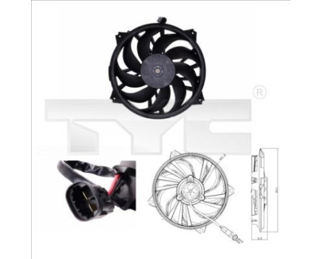 ventilateur de refroidissement 805-0006 TYC