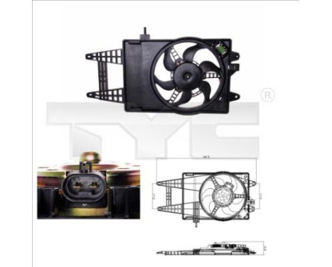 ventilateur de refroidissement 809-0006 TYC