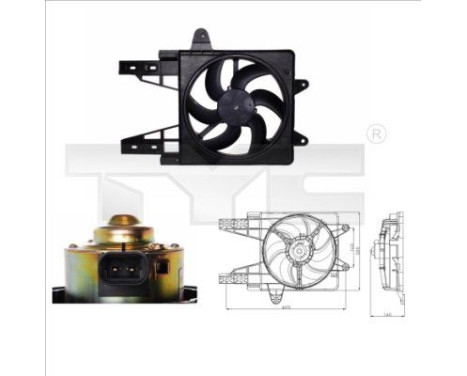 ventilateur de refroidissement 809-0013 TYC