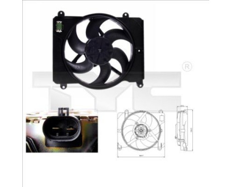 ventilateur de refroidissement 809-0014 TYC