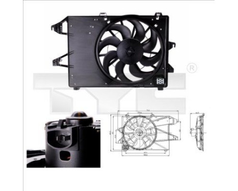 ventilateur de refroidissement 810-0006 TYC