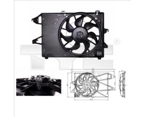 ventilateur de refroidissement 810-0009 TYC