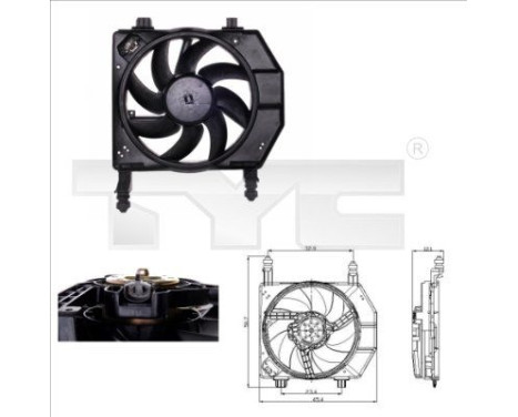 ventilateur de refroidissement 810-0029 TYC