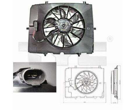 ventilateur de refroidissement 821-0002 TYC