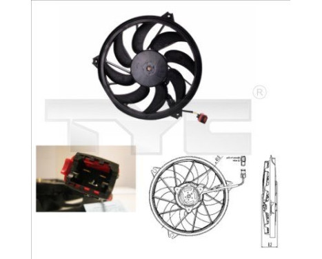 ventilateur de refroidissement 826-0004 TYC