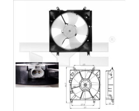 ventilateur de refroidissement 836-0008 TYC