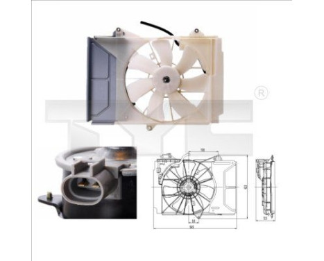 ventilateur de refroidissement 836-0015 TYC