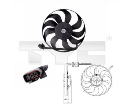 ventilateur de refroidissement 837-0006 TYC