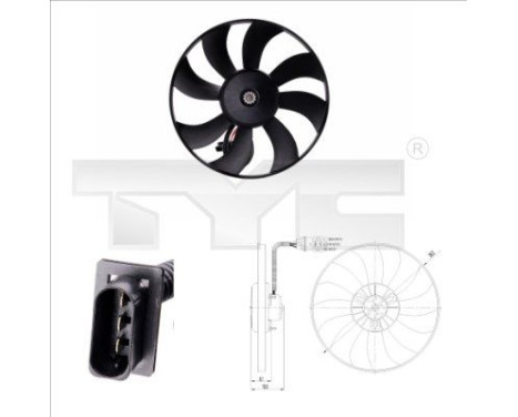 ventilateur de refroidissement 837-0020 TYC