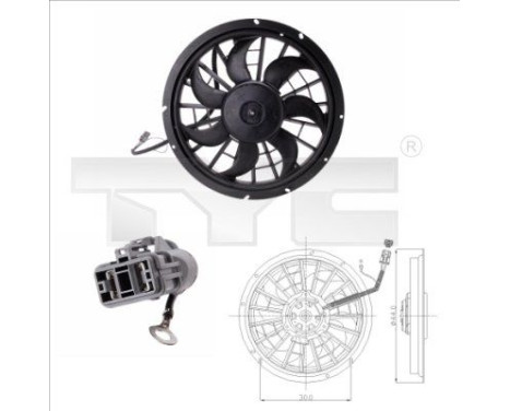 ventilateur de refroidissement 838-0001 TYC
