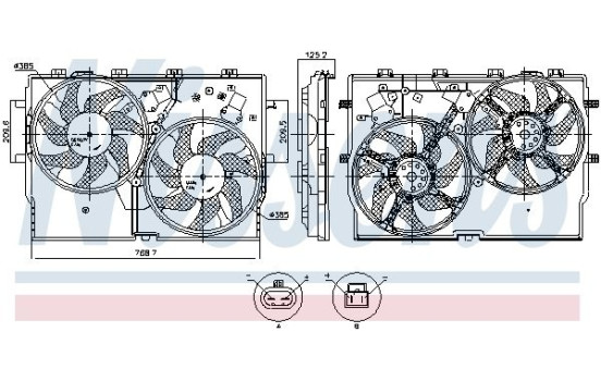 ventilateur de refroidissement 850002 Nissens