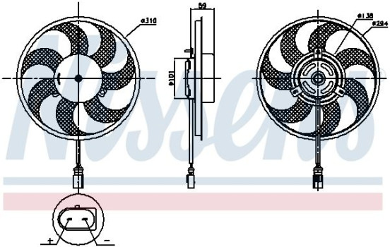 ventilateur de refroidissement 850030 Nissens, Image 6