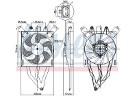 ventilateur de refroidissement 850066 Nissens