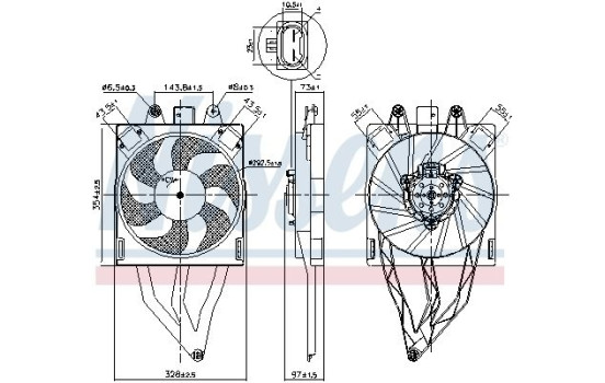 ventilateur de refroidissement 850066 Nissens