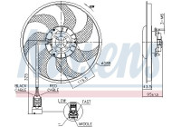 ventilateur de refroidissement 850091 Nissens