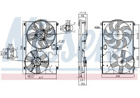 ventilateur de refroidissement 850092 Nissens