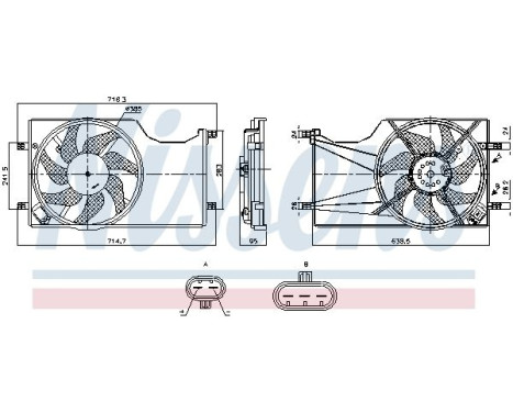 ventilateur de refroidissement 850098 Nissens