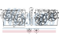 ventilateur de refroidissement 850115 Nissens