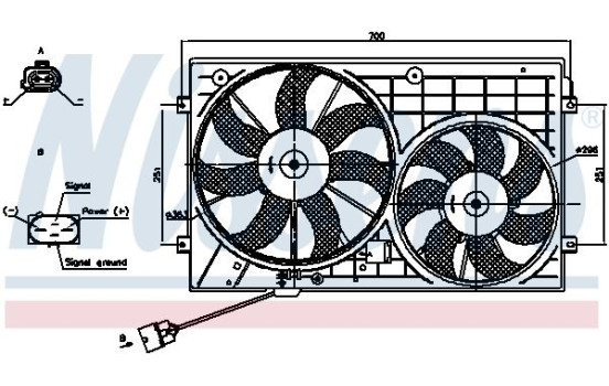 ventilateur de refroidissement 85644 Nissens