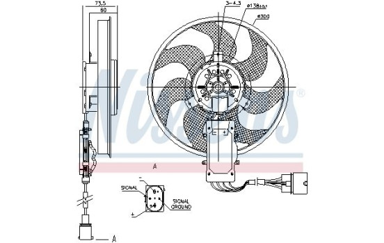 ventilateur de refroidissement 85730 Nissens