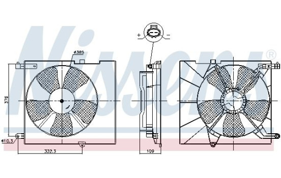 ventilateur de refroidissement 85746 Nissens, Image 6