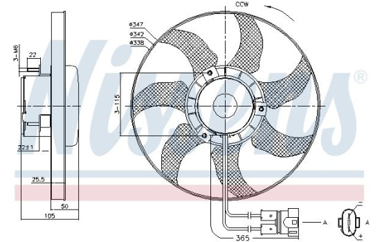 ventilateur de refroidissement 85749 Nissens, Image 6