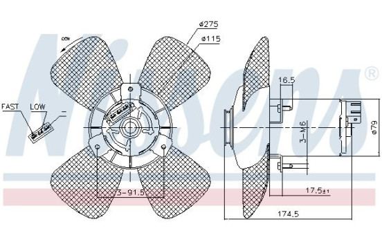 ventilateur de refroidissement 85801 Nissens, Image 6