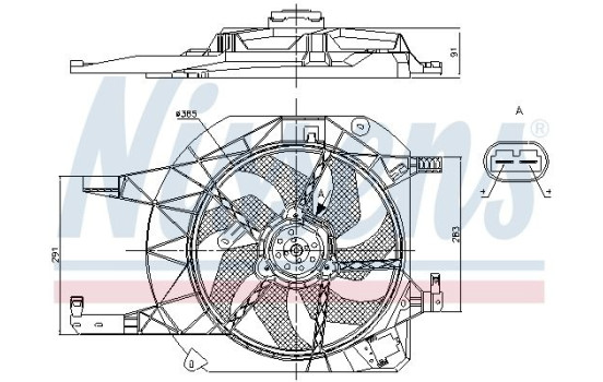 ventilateur de refroidissement 85883 Nissens, Image 6